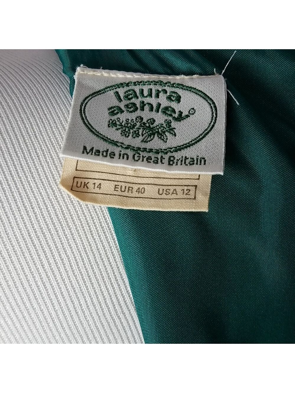 Vintage Laura Ashley 80's Plaid Maxi Dress - Picture 6 of 7